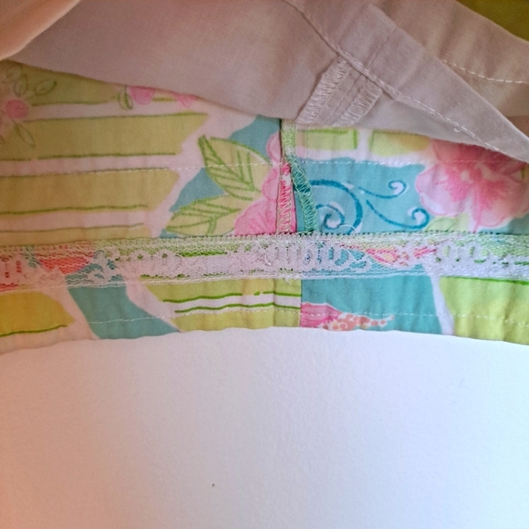 Lilly Pulitzer Skirt Via Lilly Palm Beach Map Lace Size 6 Cotton - Picture 2 of 6